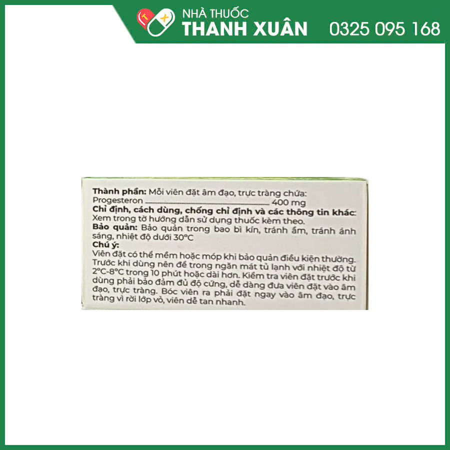 Proges sup 400mg thuốc hội chứng tiền kinh nguyệt, trầm cảm sau sinh, Hỗ trợ giai đoạn hoàng thể